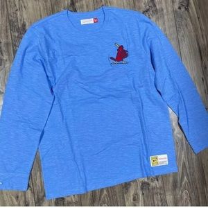 MITCHELL NESS men's CARDINALS long sleeve shirt, blue 2xl